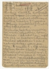 Rękopis - notatka Stefana Krukowskiego z 1923 roku  z opisem zabytków krzemiennych ("w Muzeu...