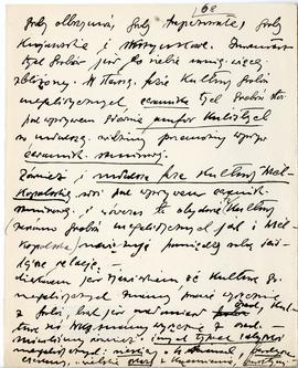 Maszynopis i rękopis trzynastu wykładów Józefa Żurowskiego na temat kultury megalitycznej  strona...