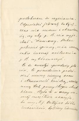 List od Bronisława Jasińskiego do Erazma Majewskiego (rękopis)  strona 2