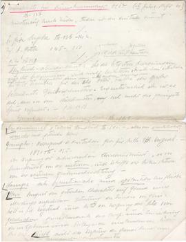 Odręczne wypisy Józefa Żurowskiego w języku niemieckim z czasopisma "Monatshefte für Kunstwi...