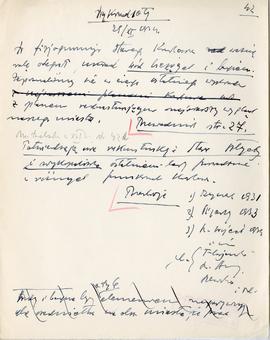 Rękopis dwudziestu ośmiu wykładów Józefa Żurowskiego pt. "Zagadnienie Kopca Krakusa na tle z...