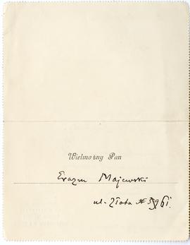 List od ks. Juliana Machlejda do Erazma Majewskiego (druk  rękopis)  strona 2