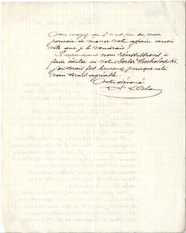 List w języku francuskim z dnia 31.05.1894 r. na papierze znakowanym "Maison foundée en 1820...
