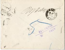 Koperta zaadresowana przez A. Markowa do Erazma Majewskiego (rękopis  stempel  pieczątka)  strona...