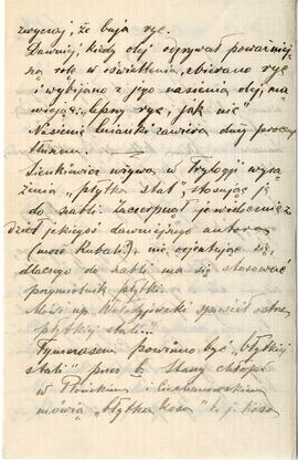 List od Olgierda Grabowskiego do Erazma Majewskiego (rękopis)  strona 2