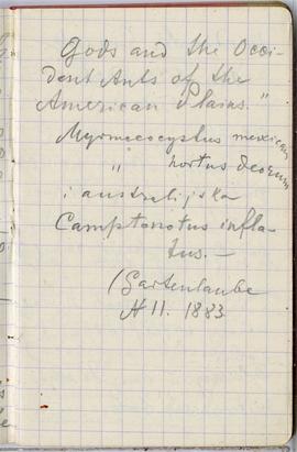 Notes nr 35 z wpisami odręcznymi  Erazma Majewskiego z okresu od 10.07.1890 r. - 25.10.1890 r.  s...