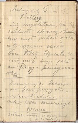 Notes nr 38 z wpisami odręcznymi  Erazma Majewskiego z okresu od 10.10.1891 r.-16.05.1892 r.  str...