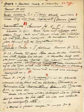 Odręczne notatki Józefa Żurowskiego na temat analogii do zabytków z Jakuszowic Małych  sporządzon...