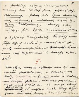 Rękopis dziewięciu wykładów Józefa Żurowskiego pt. "Osadnictwo przedhistoryczne w dorzeczu G...