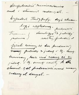 Rękopis jedenastu wykładów Józefa Żurowskiego pt. "Epoka bronzu ze szczególnem uwzględn. pod...