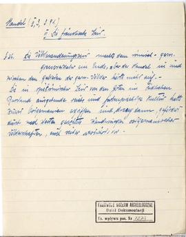 Odręczne wypisy Józefa Żurowskiego w języku niemieckim z Johannes Hoops  Reallexikon der germanis...