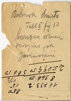 Zbiór odręcznych notatek Józefa Żurowskiego dotyczących literatury do pracy doktorskiej pt. Wykop...