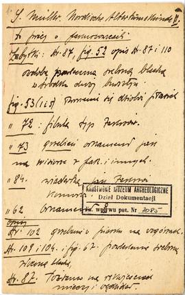 Zbiór odręcznych notatek Józefa Żurowskiego dotyczących literatury do pracy doktorskiej pt. Wykop...