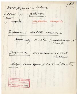 Rękopis dziewięciu wykładów Józefa Żurowskiego pt. "Osadnictwo przedhistoryczne w dorzeczu G...