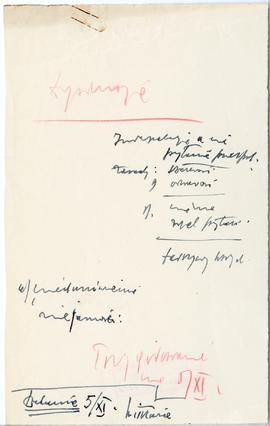 Rękopis szesnastu wykładów Józefa Żurowskiego pt. "Początki kultury ludzkiej" z roku ak...