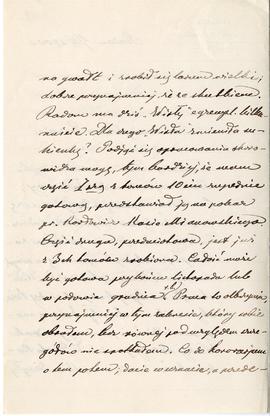 List od Szczęsnego Jastrzębowskiego do Erazma Majewskiego (rękopis)  strona 2