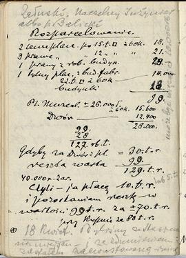 Notatnik nr 81 z odręcznymi notatkami Erazma Majewskiego z okresu od 12.02.1915 r. do 03.05.1915 ...