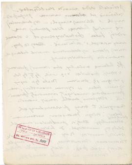 Rękopis wykładów Józefa Żurowskiego z zakresu archeologii przedhistorycznej  strona 150: pieczątk...