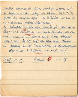 Brulion Józefa Żurowskiego zawierający zbiór luźnych kartek z notatkami w języku polskim i niemie...