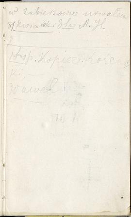 Notes nr 1 z okresu 29.06.1873 r.-24.09.1874 r.  Notatki odręczne Erazma Majewskiego: "w Zab...