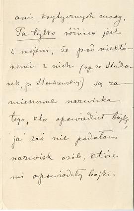 List od Stanisławy Dąbrowskiej do Erazma Majewskiego (rękopis)  strona 3