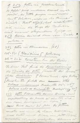 Odręczne notatki Józefa Żurowskiego na temat Gotów i Hunów  strona 3: "Goci" cd.