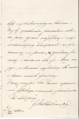 List od J. Matlakowskiej do Erazma Majewskiego (rękopis)  strona 3