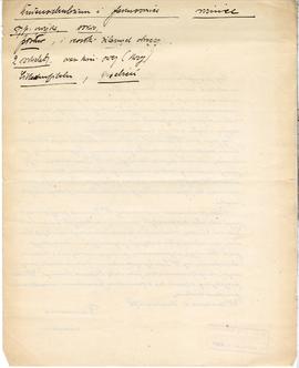 Odręczne notatki Józefa Żurowskiego na temat analogii do zabytków z Jakuszowic Małych  sporządzon...