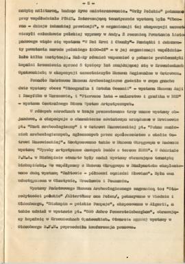 Państwowe Muzeum Archeologiczne w Warszawie. Sprawozdanie z działalności w roku 1980. Mszynopis. ...