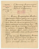 Rękopis - list w języku rosyjskim  wysłany przez Imperatorskoje Mosskowskoje Archeołogiczeskoje O...