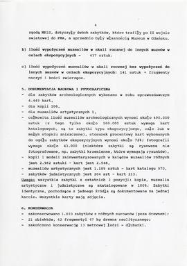 Państwowe Muzeum Archeologiczne w Warszawie. Sprawozdanie z działalności w roku 1996.  Maszynopis...