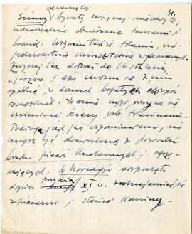 Rękopis trzech wykładów Józefa Żurowskiego pt. "Okres Wikingów w Skandynawji" z roku ak...