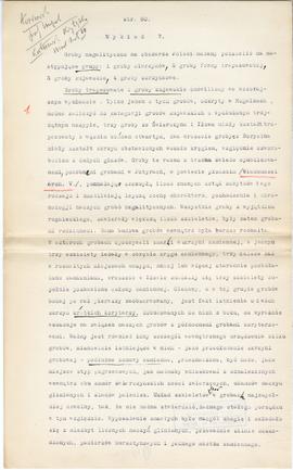 Maszynopis i rękopis trzynastu wykładów Józefa Żurowskiego na temat kultury megalitycznej  strona...