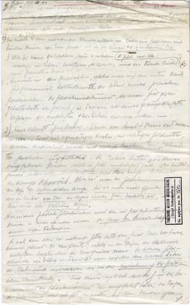 Odręczne wypisy Józefa Żurowskiego w języku niemieckim z czasopisma "Monatshefte für Kunstwi...