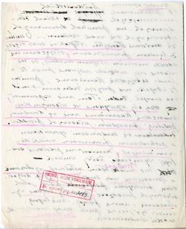 Rękopis wykładów Józefa Żurowskiego z zakresu archeologii przedhistorycznej  strona 76: pieczątka...