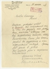 Rękopis - list Zarządu Kieleckiego PTK do Stefana Krukowskiego z dnia 10 marca 1936 roku