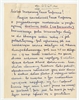Rękopis - list Zygmunta Pyzika od Stefana Krukowskiego z dnia 5 maja 1965 roku