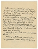 Rękopis - list Jerzego Polańskiego do Stefana Krukowskiego (cd)
