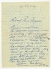 Rękopis - list Stanisława Skurczyńskiego do Stefana Krukowskiego z dnia 1 IX 1961 roku