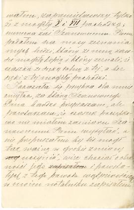 List od Aleksandra Bydłowskiego do Erazma Majewskiego (rękopis)  strona 3