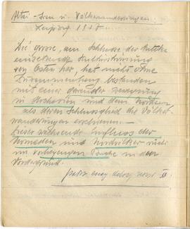 Brulion Józefa Żurowskiego z notatkami w języku niemieckim z okresu studiów w Wiedniu  strona 11