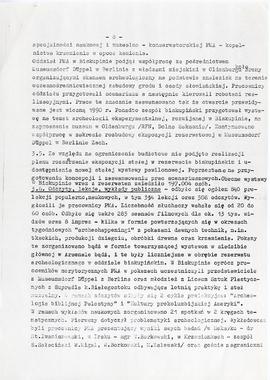 Państwowe Muzeum Archeologiczne w Warszawie. Sprawozdanie z działalności w roku 1989.  Maszynopis...