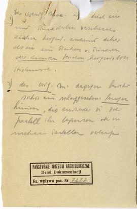 Zespół odręcznych notatek Józefa Żurowskiego (w tym opisy zabytków i zapiski bibliograficzne) wra...
