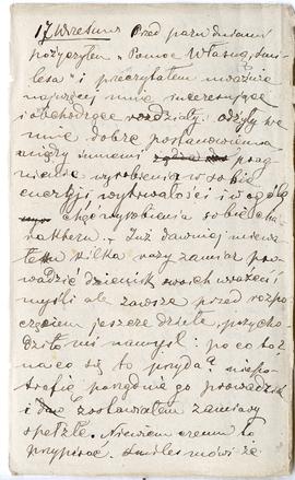 Notes nr 1 z okresu 29.06.1873 r.-24.09.1874 r.  Notatka odręczna (kartka wyrwana) Erazma Majewsk...