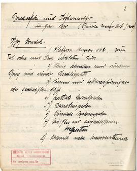 Brulion Józefa Żurowskiego zawierający zbiór luźnych kartek z notatkami w języku polskim i niemie...