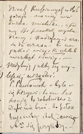 Notes nr 18 z wpisami odręcznymi  Erazma Majewskiego z okresu 01.04.1884 r.- 05.07.1884 r.  strona.