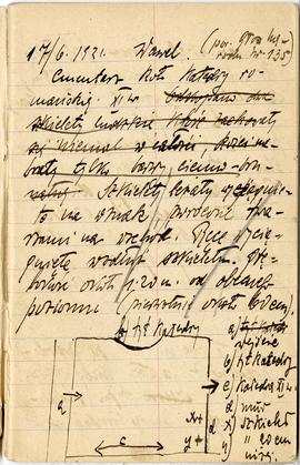 Notes Józefa Żurowskiego pt. "Dziennik przedhistorycznych wiadomości" z odręcznymi nota...