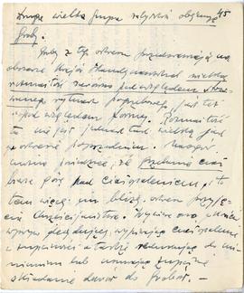 Rękopis trzech wykładów Józefa Żurowskiego pt. "Okres Wikingów w Skandynawji" z roku ak...