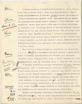 Maszynopis wykładów Józefa Żurowskiego pt. "Sztuka przedhistoryczna" z roku akademickie...