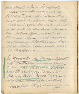 Brulion Józefa Żurowskiego z notatkami w języku niemieckim z okresu studiów w Wiedniu  strona 23